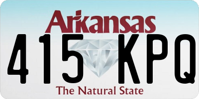 AR license plate 415KPQ