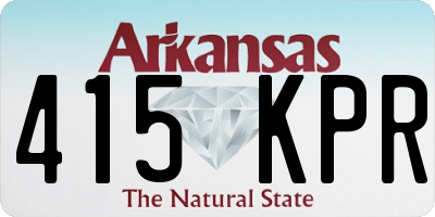 AR license plate 415KPR