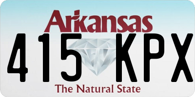 AR license plate 415KPX