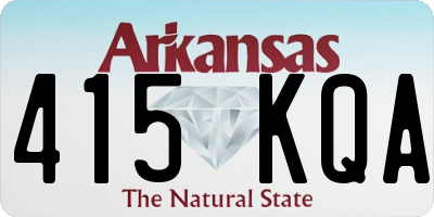 AR license plate 415KQA