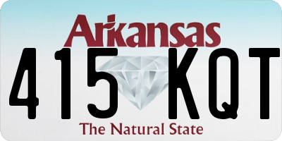 AR license plate 415KQT