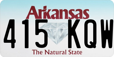 AR license plate 415KQW