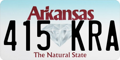 AR license plate 415KRA