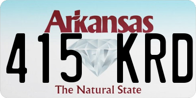 AR license plate 415KRD