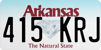 AR license plate 415KRJ