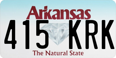 AR license plate 415KRK