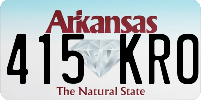 AR license plate 415KRO
