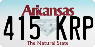 AR license plate 415KRP