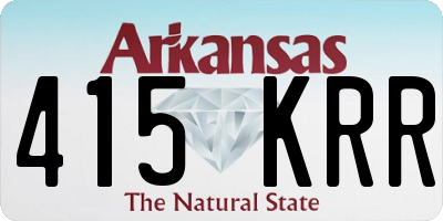 AR license plate 415KRR