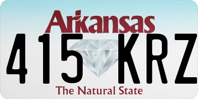 AR license plate 415KRZ