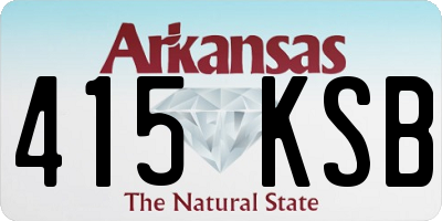 AR license plate 415KSB