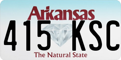 AR license plate 415KSC