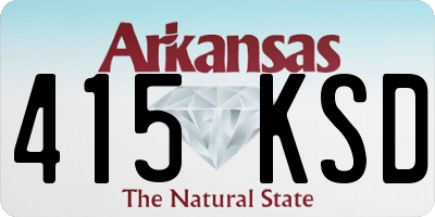 AR license plate 415KSD