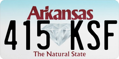AR license plate 415KSF