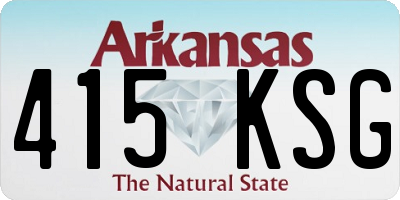 AR license plate 415KSG
