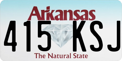 AR license plate 415KSJ