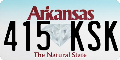 AR license plate 415KSK