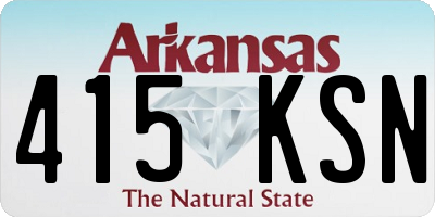 AR license plate 415KSN