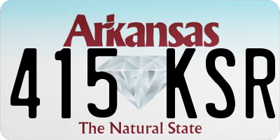 AR license plate 415KSR