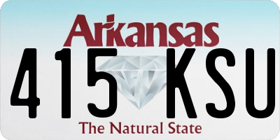 AR license plate 415KSU