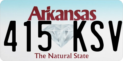 AR license plate 415KSV