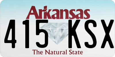 AR license plate 415KSX