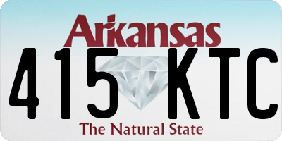 AR license plate 415KTC