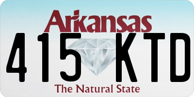 AR license plate 415KTD