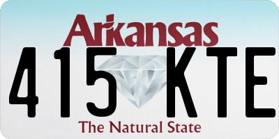 AR license plate 415KTE