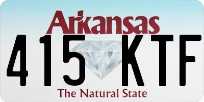 AR license plate 415KTF