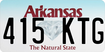 AR license plate 415KTG
