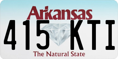 AR license plate 415KTI