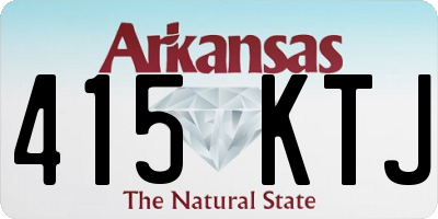 AR license plate 415KTJ