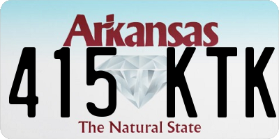 AR license plate 415KTK