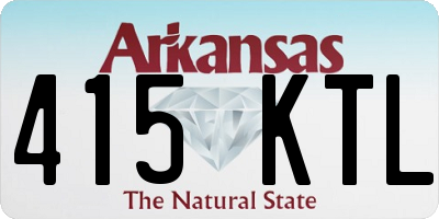 AR license plate 415KTL
