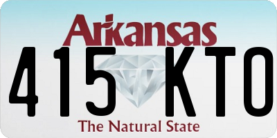 AR license plate 415KTO