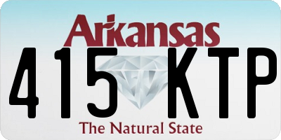 AR license plate 415KTP