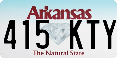 AR license plate 415KTY
