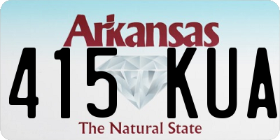 AR license plate 415KUA