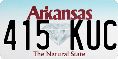 AR license plate 415KUC