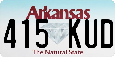 AR license plate 415KUD