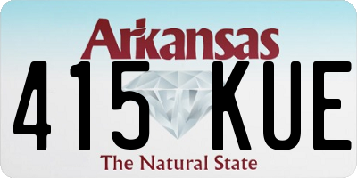 AR license plate 415KUE