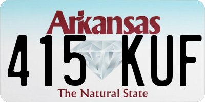 AR license plate 415KUF