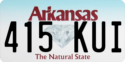 AR license plate 415KUI