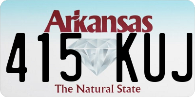 AR license plate 415KUJ