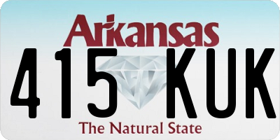 AR license plate 415KUK