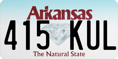 AR license plate 415KUL