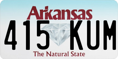 AR license plate 415KUM