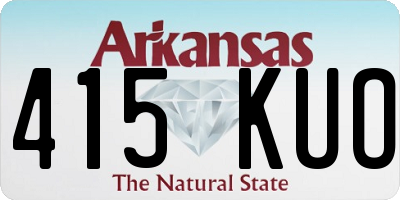 AR license plate 415KUO