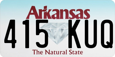 AR license plate 415KUQ